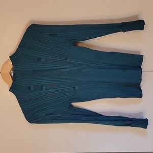 White House Black Market Sea Green Mock Neck Sweater